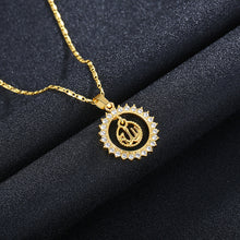 Load image into Gallery viewer, Stainless Steel Chain Arabic Women Gold Color Muslim Islamic God Allah Charm Pendant Necklace for Jewelry Ramadan Gift