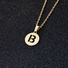 Load image into Gallery viewer, A To Z Stainless Steel 26 Letters Initial Alphabet Pendant Necklace For Women Men Couple Jewelry Gift