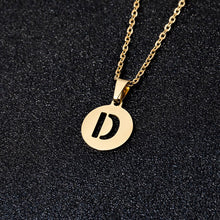 Load image into Gallery viewer, A To Z Stainless Steel 26 Letters Initial Alphabet Pendant Necklace For Women Men Couple Jewelry Gift