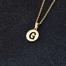 Load image into Gallery viewer, A To Z Stainless Steel 26 Letters Initial Alphabet Pendant Necklace For Women Men Couple Jewelry Gift