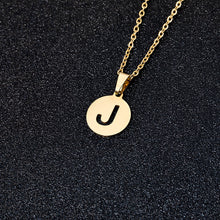 Load image into Gallery viewer, A To Z Stainless Steel 26 Letters Initial Alphabet Pendant Necklace For Women Men Couple Jewelry Gift