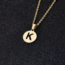 Load image into Gallery viewer, A To Z Stainless Steel 26 Letters Initial Alphabet Pendant Necklace For Women Men Couple Jewelry Gift