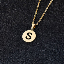 Load image into Gallery viewer, A To Z Stainless Steel 26 Letters Initial Alphabet Pendant Necklace For Women Men Couple Jewelry Gift