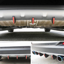 Load image into Gallery viewer, 4Pcs Car Modified Shark Fin Rear Spoiler Car Rear Bumper Lip Diffuser Anti-collision Universal