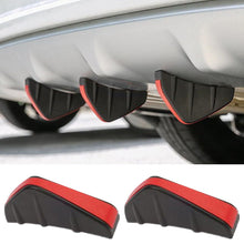 Load image into Gallery viewer, 4Pcs Car Modified Shark Fin Rear Spoiler Car Rear Bumper Lip Diffuser Anti-collision Universal