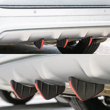 Load image into Gallery viewer, 4Pcs Car Modified Shark Fin Rear Spoiler Car Rear Bumper Lip Diffuser Anti-collision Universal