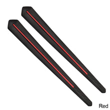 Load image into Gallery viewer, 2Pcs Auto Accessories Universal Carbon Fiber Rubber Car Bumper Lip Strip Exterior Decoration Mouldings Protectors