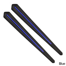 Load image into Gallery viewer, 2Pcs Auto Accessories Universal Carbon Fiber Rubber Car Bumper Lip Strip Exterior Decoration Mouldings Protectors