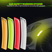 Load image into Gallery viewer, 2Pcs Car Safety Warning Sticker Mark Car Reflective Stickers Tape Reflective Strips Exterior Accessories