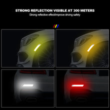 Load image into Gallery viewer, 6Pcs Car Safety Warning Sticker Mark Car Reflective Stickers Tape Bumper Reflective Strips Exterior Accessories