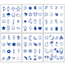 Load image into Gallery viewer, 6pcs/set Cute Tattoo Stickers Herbal Tattoo Stickers Waterproof Long Lasting Tattoo Stickers Body Art Tattoo Sticker