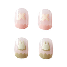 Load image into Gallery viewer, 24pcs/set Short Manicure Fake Nail Detachable Nail Patch Wearing Nails Nail Stickers Nail Art Accessories