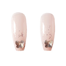 Load image into Gallery viewer, 24pcs/set Long Manicure Fake Nail Detachable Bow-knot Nail Patch Wearing Nails Nail Stickers Nail Art Accessories