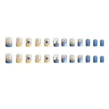 Load image into Gallery viewer, 24pcs/set Short Manicure Fake Nail Detachable Fake Nail Patch Bow-knot Nail Stickers Nail Art Accessories