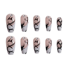 Load image into Gallery viewer, 24pcs/set Long Manicure Fake Nail Detachable Nail Patch Wearing Nails Nail Stickers Nail Art Accessories