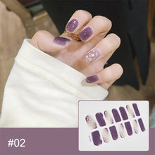 Load image into Gallery viewer, 14pcs/Sheet Laser Bronzing Nail Stickers Adhesive Nail Sticker 3D Nail Wrap Full Cover Nail Art Supplies Nail Accessories
