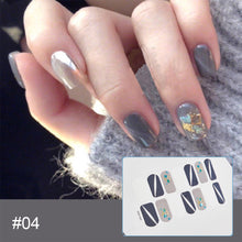 Load image into Gallery viewer, 14pcs/Sheet Laser Bronzing Nail Stickers Adhesive Nail Sticker 3D Nail Wrap Full Cover Nail Art Supplies Nail Accessories
