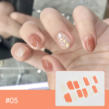 Load image into Gallery viewer, 14pcs/Sheet Laser Bronzing Nail Stickers Adhesive Nail Sticker 3D Nail Wrap Full Cover Nail Art Supplies Nail Accessories