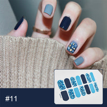 Load image into Gallery viewer, 14pcs/Sheet Laser Bronzing Nail Stickers Adhesive Nail Sticker 3D Nail Wrap Full Cover Nail Art Supplies Nail Accessories