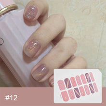 Load image into Gallery viewer, 14pcs/Sheet Laser Bronzing Nail Stickers Adhesive Nail Sticker 3D Nail Wrap Full Cover Nail Art Supplies Nail Accessories