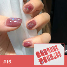 Load image into Gallery viewer, 14pcs/Sheet Laser Bronzing Nail Stickers Adhesive Nail Sticker 3D Nail Wrap Full Cover Nail Art Supplies Nail Accessories