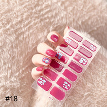 Load image into Gallery viewer, 14pcs/Sheet Laser Bronzing Nail Stickers Adhesive Nail Sticker 3D Nail Wrap Full Cover Nail Art Supplies Nail Accessories