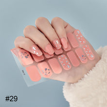 Load image into Gallery viewer, 14pcs/Sheet Laser Bronzing Nail Stickers Adhesive Nail Sticker 3D Nail Wrap Full Cover Nail Art Supplies Nail Accessories