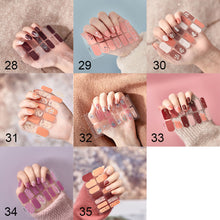 Load image into Gallery viewer, 14pcs/Sheet Laser Bronzing Nail Stickers Adhesive Nail Sticker 3D Nail Wrap Full Cover Nail Art Supplies Nail Accessories