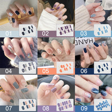 Load image into Gallery viewer, 14pcs/Sheet Laser Bronzing Nail Stickers Adhesive Nail Sticker 3D Nail Wrap Full Cover Nail Art Supplies Nail Accessories