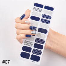 Load image into Gallery viewer, 22pcs/Sheet Nail Stickers Adhesive Nail Sticker Nail Wrap Full Cover Nail Art Supplies Nail Accessories