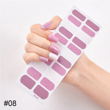 Load image into Gallery viewer, 22pcs/Sheet Nail Stickers Adhesive Nail Sticker Nail Wrap Full Cover Nail Art Supplies Nail Accessories