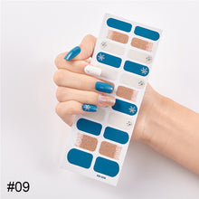 Load image into Gallery viewer, 22pcs/Sheet Nail Stickers Adhesive Nail Sticker Nail Wrap Full Cover Nail Art Supplies Nail Accessories
