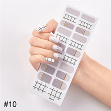 Load image into Gallery viewer, 22pcs/Sheet Nail Stickers Adhesive Nail Sticker Nail Wrap Full Cover Nail Art Supplies Nail Accessories