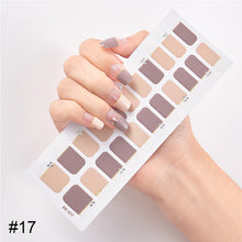 Load image into Gallery viewer, 22pcs/Sheet Nail Stickers Adhesive Nail Sticker Nail Wrap Full Cover Nail Art Supplies Nail Accessories