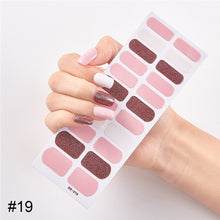 Load image into Gallery viewer, 22pcs/Sheet Nail Stickers Adhesive Nail Sticker Nail Wrap Full Cover Nail Art Supplies Nail Accessories