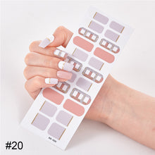 Load image into Gallery viewer, 22pcs/Sheet Nail Stickers Adhesive Nail Sticker Nail Wrap Full Cover Nail Art Supplies Nail Accessories