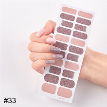 Load image into Gallery viewer, 22pcs/Sheet Nail Stickers Adhesive Nail Sticker Nail Wrap Full Cover Nail Art Supplies Nail Accessories