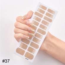 Load image into Gallery viewer, 22pcs/Sheet Nail Stickers Adhesive Nail Sticker Nail Wrap Full Cover Nail Art Supplies Nail Accessories