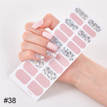 Load image into Gallery viewer, 22pcs/Sheet Nail Stickers Adhesive Nail Sticker Nail Wrap Full Cover Nail Art Supplies Nail Accessories