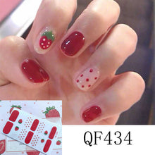 Load image into Gallery viewer, 14pcs/Sheet Nail Stickers Waterproof Durable Adhesive 3D Nail Wrap Full Cover Nail Art Supplies Nail Accessories