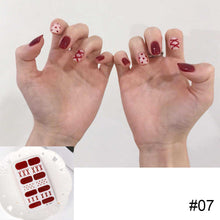 Load image into Gallery viewer, 14pcs/Sheet Nail Stickers Waterproof Durable Adhesive 3D Nail Wrap Full Cover Nail Art Supplies Nail Accessories