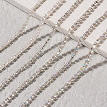 Load image into Gallery viewer, Nail Decoration Chain Light Luxury Metal Diamond Jewelry Manicure Decoracion Nail Stickers DIY Nail Art Accessories