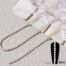 Load image into Gallery viewer, Nail Decoration Chain Light Luxury Metal Diamond Jewelry Manicure Decoracion Nail Stickers DIY Nail Art Accessories