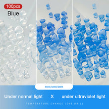 Load image into Gallery viewer, 100pcs Photochromic Love Nail Decoration Stickers Transparent Nail Stickers Nail Decoration Nail Art DIY Nail Accessories