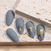Load image into Gallery viewer, Two Tone Gold Plated Nail Art Stickers Manicure Stickers Nail Art Decoration Nail Accessories For Women