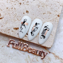 Load image into Gallery viewer, Two Tone Gold Plated Nail Art Stickers Manicure Stickers Nail Art Decoration Nail Accessories For Women