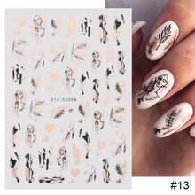 Load image into Gallery viewer, Two Tone Gold Plated Nail Art Stickers Manicure Stickers Nail Art Decoration Nail Accessories For Women