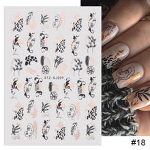 Load image into Gallery viewer, Two Tone Gold Plated Nail Art Stickers Manicure Stickers Nail Art Decoration Nail Accessories For Women