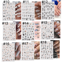 Load image into Gallery viewer, Two Tone Gold Plated Nail Art Stickers Manicure Stickers Nail Art Decoration Nail Accessories For Women