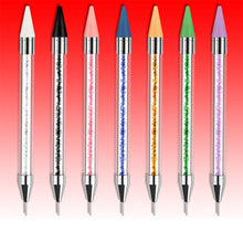 Load image into Gallery viewer, Nail Art Spot Drill Pen Double End Spot Drill Crayon Manicure Draw Paint Pen Nail Spot Drill Tools Manicure Art Tools